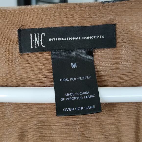 Sheer Leopard Print Top INC - Picture 2 of 4